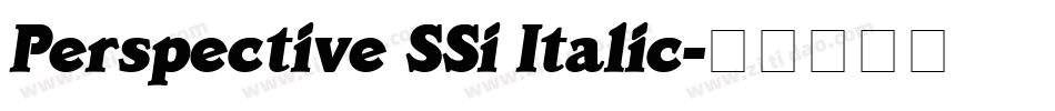 Perspective SSi Italic字体转换